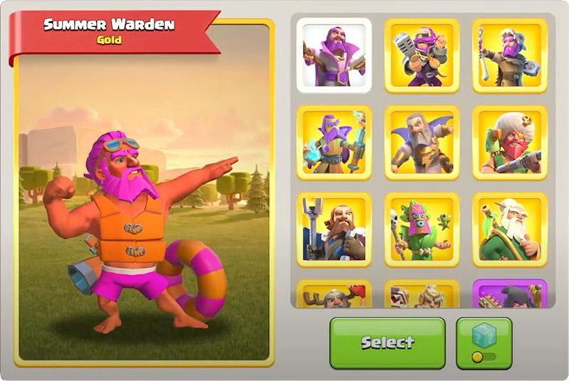 Summer Warden – Clash of Clans