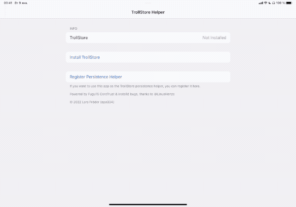 Устанавливаем TrollStore